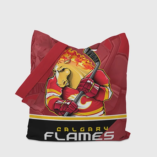 Сумка-шоппер Calgary Flames / 3D-принт – фото 1
