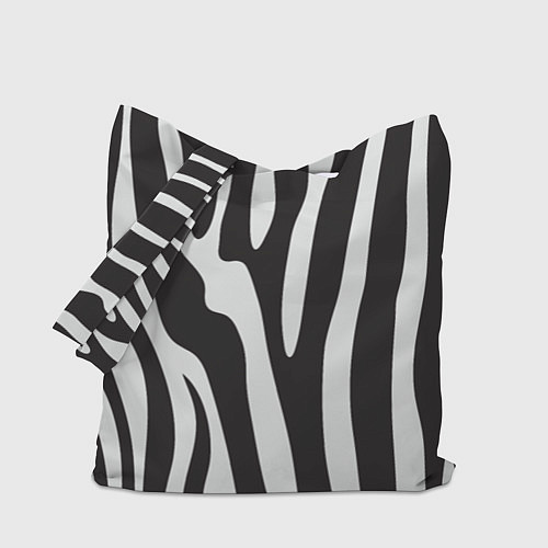 Сумка-шоппер Шкура зебры / 3D-принт – фото 1