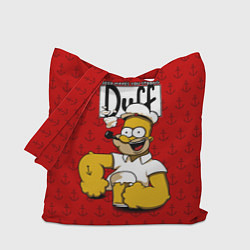 Сумка-шопер Duff Beer, цвет: 3D-принт