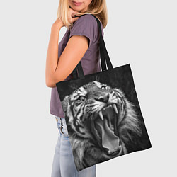 Сумка-шопер Гнев тигра, цвет: 3D-принт — фото 2