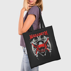 Сумка-шопер Megadeth: Blooded Skull, цвет: 3D-принт — фото 2