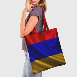 Сумка-шопер Флаг Армения, цвет: 3D-принт — фото 2