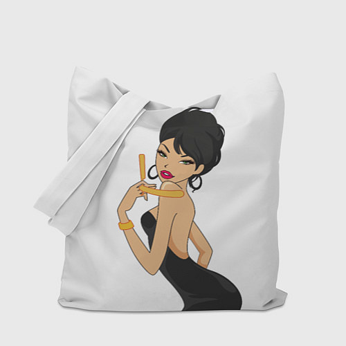 Сумка-шоппер LADY BARBER / 3D-принт – фото 1