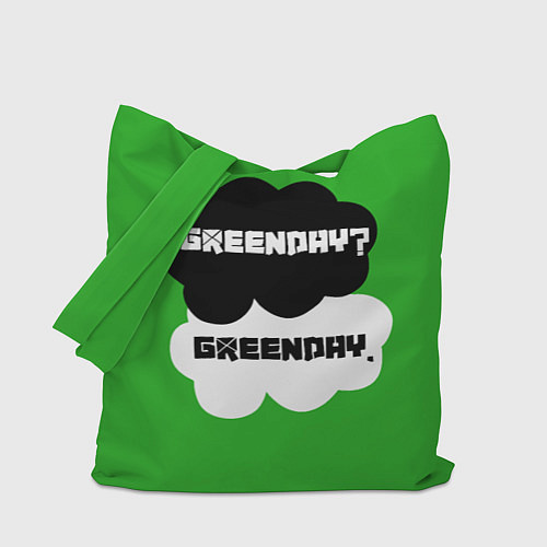 Сумка-шоппер Green Day Clouds / 3D-принт – фото 1