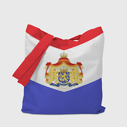 Сумка-шопер Флаг и герб Голландии, цвет: 3D-принт