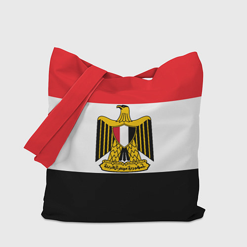 Сумка-шоппер Флаг и герб Египта / 3D-принт – фото 1