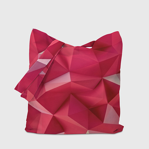 Сумка-шоппер Розовые грани / 3D-принт – фото 1