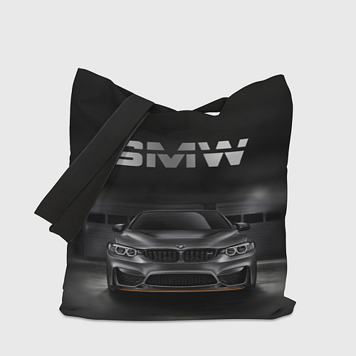 Сумка-шоппер BMW серебро / 3D-принт – фото 1
