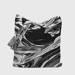 Сумка-шопер Серые краски, цвет: 3D-принт