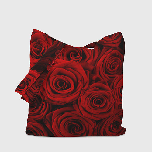 Сумка-шоппер Красные розы / 3D-принт – фото 1