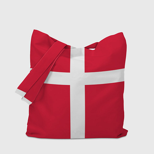 Сумка-шоппер Флаг Дании / 3D-принт – фото 1
