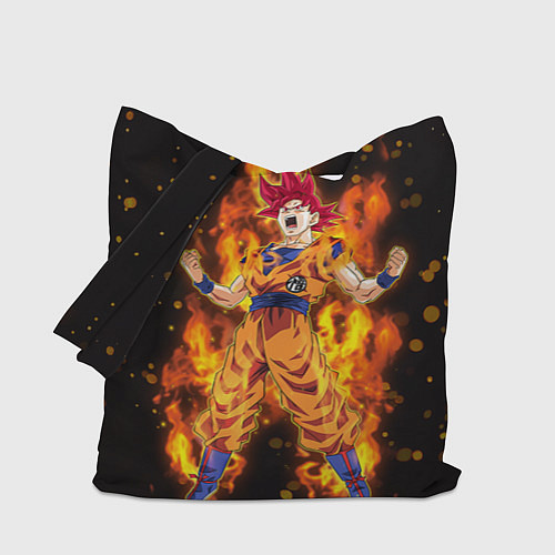 Сумка-шоппер Fire Goku / 3D-принт – фото 1
