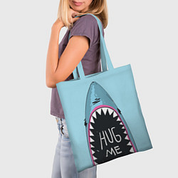 Сумка-шопер Shark: Hug me, цвет: 3D-принт — фото 2
