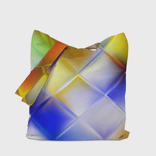 Сумка-шоппер Colorful squares / 3D-принт – фото 1