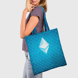 Сумка-шопер Blue Ethereum, цвет: 3D-принт — фото 2