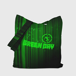 Сумка-шопер Green Day лучи, цвет: 3D-принт
