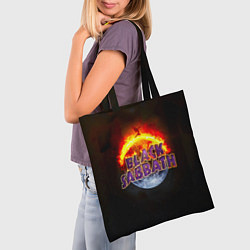 Сумка-шопер Black Sabbath земля в огне, цвет: 3D-принт — фото 2
