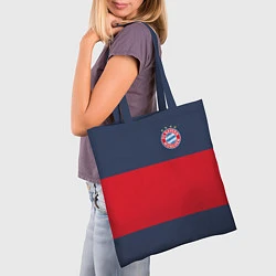 Сумка-шопер Bayern Munchen - Red-Blue FCB 2022 NEW, цвет: 3D-принт — фото 2
