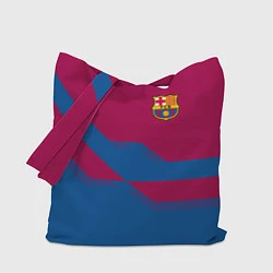 Сумка-шопер Barcelona FC: Blue style, цвет: 3D-принт