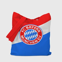 Сумка-шопер FC Bayern: tricolor, цвет: 3D-принт