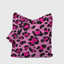 Сумка-шопер Розовый леопард, цвет: 3D-принт