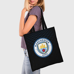 Сумка-шопер FC Manchester City: Blue Lines, цвет: 3D-принт — фото 2