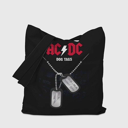 Сумка-шоппер AC/DC: Dog Tags / 3D-принт – фото 1