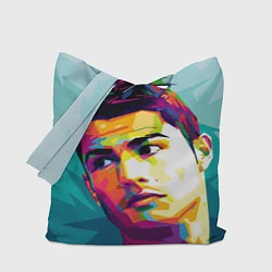 Сумка-шопер Cristiano Ronaldo Art, цвет: 3D-принт