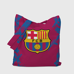 Сумка-шопер FC Barcelona: Purple & Blue, цвет: 3D-принт