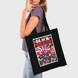 Сумка-шопер Black Mirror: Pig Poster, цвет: 3D-принт — фото 2
