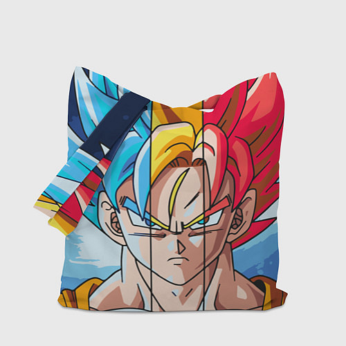 Сумка-шоппер Colour Goku / 3D-принт – фото 1