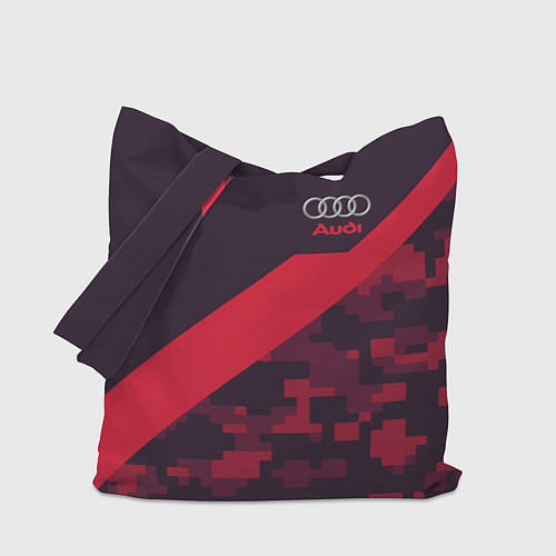 Сумка-шоппер Audi: Red Pixel / 3D-принт – фото 1