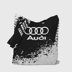 Сумка-шопер Audi: Black Spray, цвет: 3D-принт
