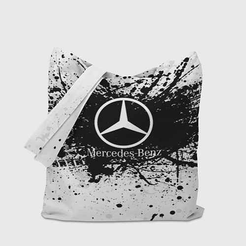 Сумка-шоппер Mercedes-Benz: Black Spray / 3D-принт – фото 1