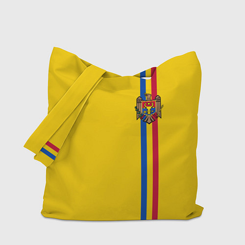 Сумка-шоппер Молдавия: лента с гербом / 3D-принт – фото 1