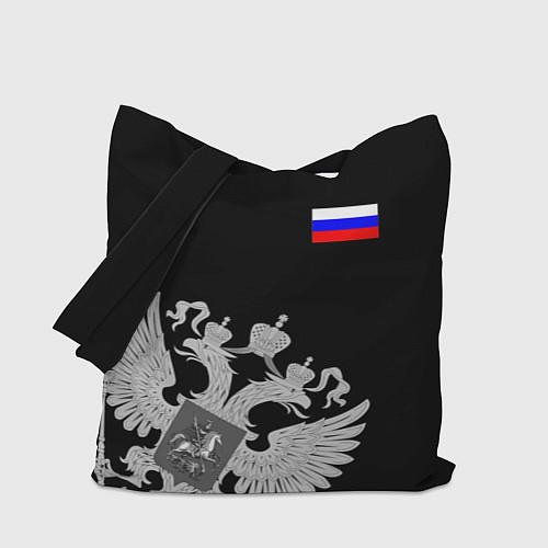 Сумка-шоппер Russia: Black Collection / 3D-принт – фото 1