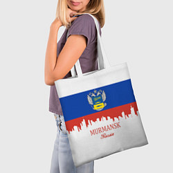Сумка-шопер Murmansk: Russia, цвет: 3D-принт — фото 2
