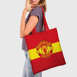 Сумка-шопер FC Man United: Red Style, цвет: 3D-принт — фото 2
