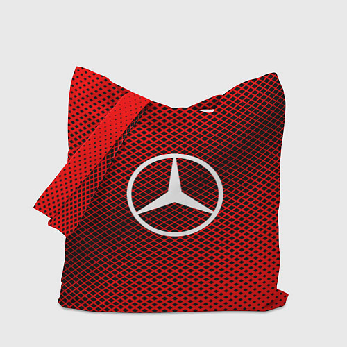 Сумка-шоппер Mercedes: Red Carbon / 3D-принт – фото 1
