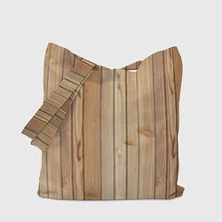 Сумка-шопер Деревянная обшивка, цвет: 3D-принт