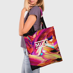 Сумка-шопер MUSE: Neon Colours, цвет: 3D-принт — фото 2