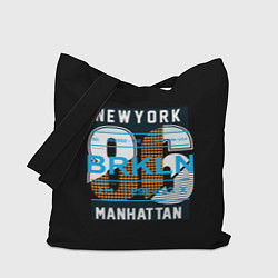 Сумка-шопер New York: Manhattan 86, цвет: 3D-принт