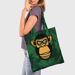Сумка-шопер Тропическая горилла, цвет: 3D-принт — фото 2