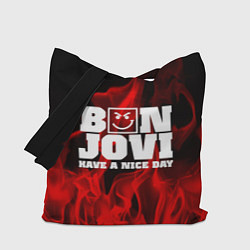 Сумка-шопер Bon Jovi: Have a nice day, цвет: 3D-принт
