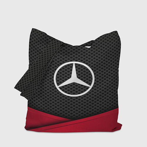 Сумка-шоппер Mercedes Benz: Grey Carbon / 3D-принт – фото 1