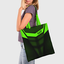 Сумка-шопер N7: Green Armor, цвет: 3D-принт — фото 2