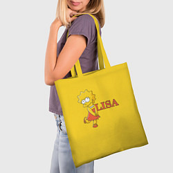Сумка-шопер Lisa Simpson, цвет: 3D-принт — фото 2