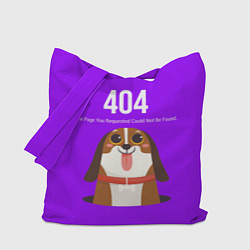 Сумка-шопер Doggy: Error 404, цвет: 3D-принт