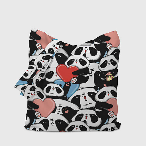 Сумка-шоппер Милые панды / 3D-принт – фото 1