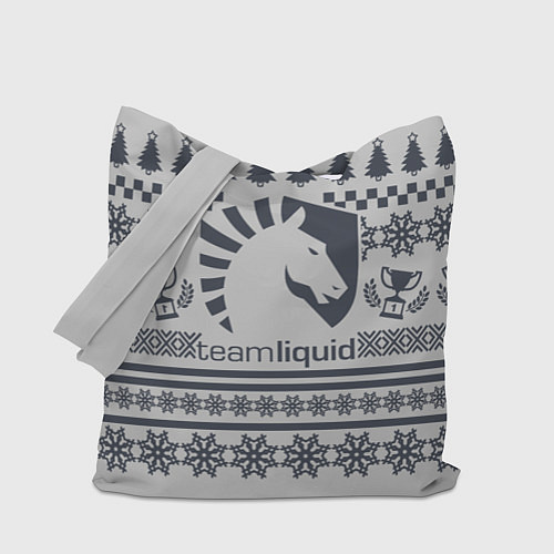 Сумка-шоппер Team Liquid: Grey Winter / 3D-принт – фото 1